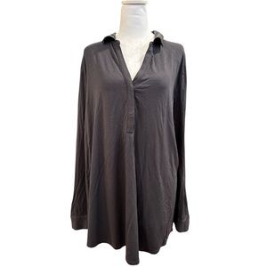 J. Jill Charcoal Tunic Shirt